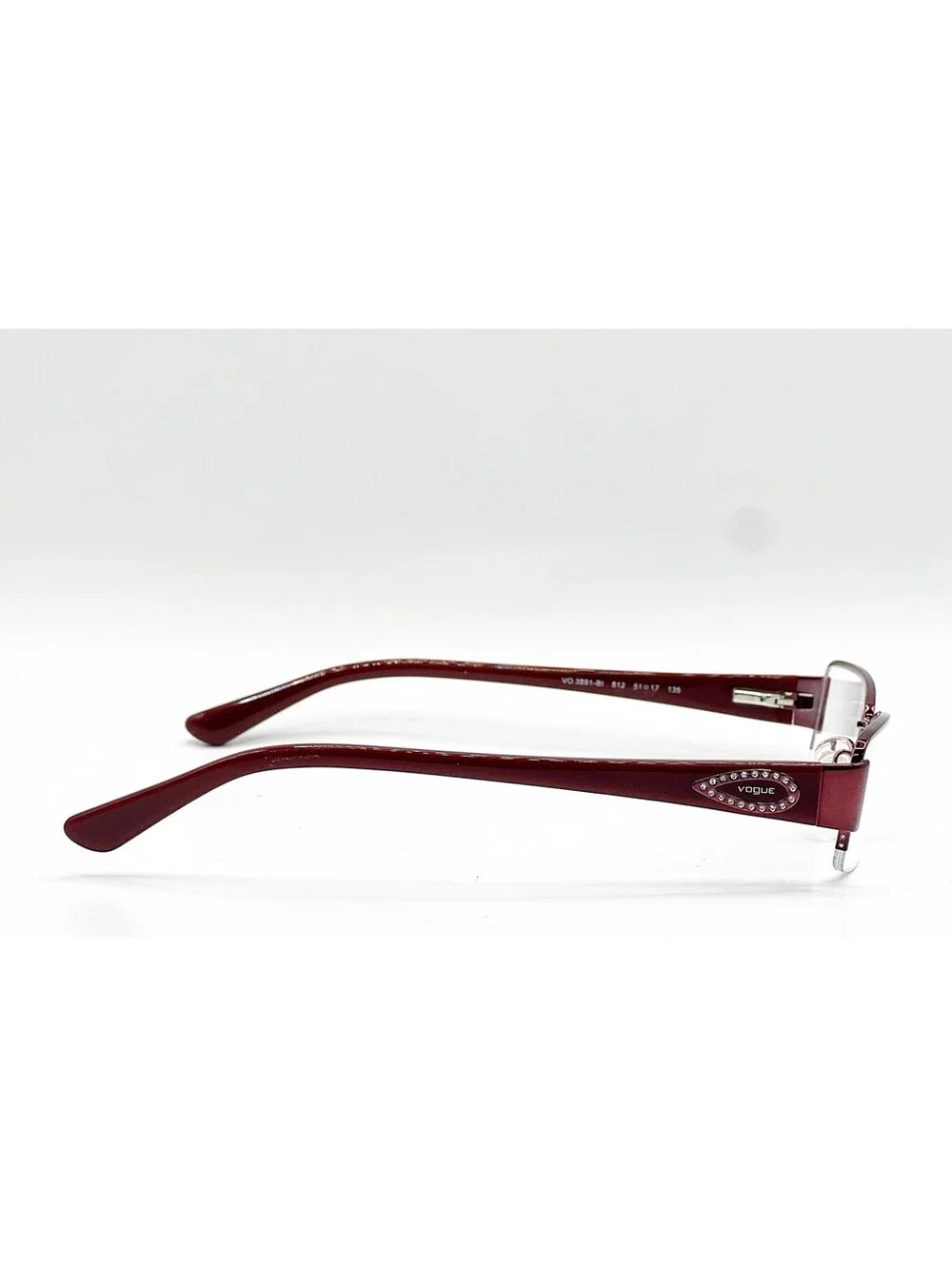 Vogue VO 3891-BI 812 Burgundy Authentic Eyeglass Frames 51-17